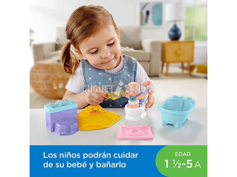 Little People Conjunto Bebés Sair e Lavar Mattel GKP66