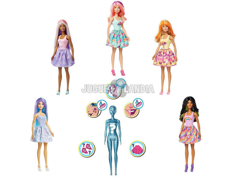 Barbie Poupée Color Reveal avec 7 Surprises Mattel GTP42