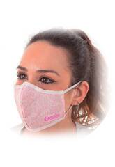 Masque Hygiénique Cachermire Rose Fille 3 Filtres Kamabu 81017