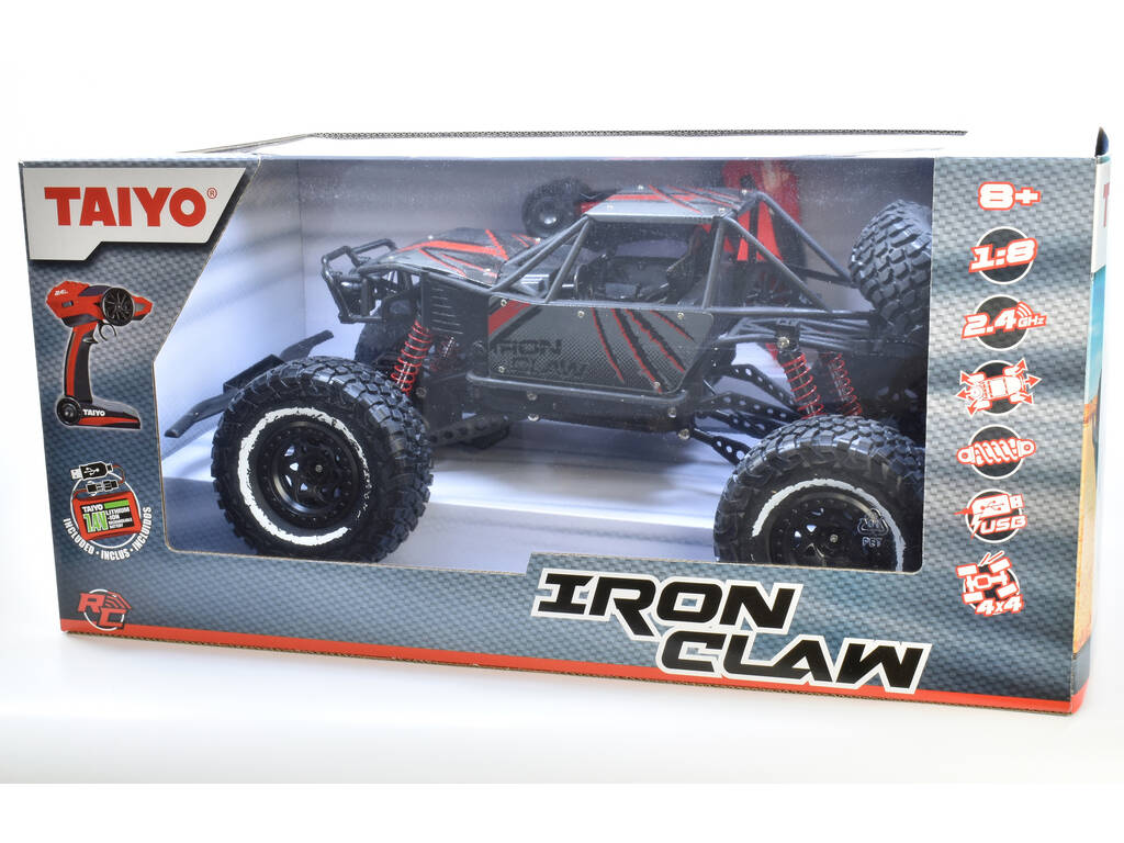 Funksteuerung 1:8 Geländewagen Iron Claw-4WD Gun Metal Taiyo 80010A