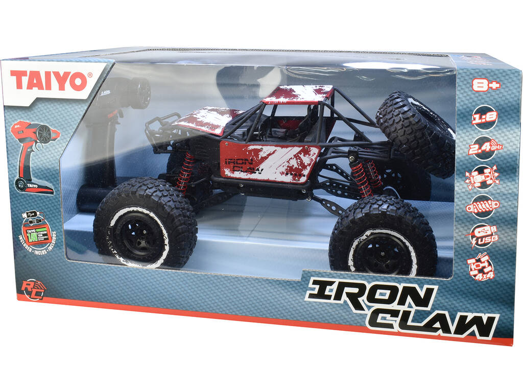 Télécommande 1:8 Tout-terrain Iron Claw-4WD Red Metal Taiyo 80010B