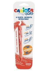 Blister 1 Stylo Oops � Bille Rechargeable Rouge Carioca 43042/03