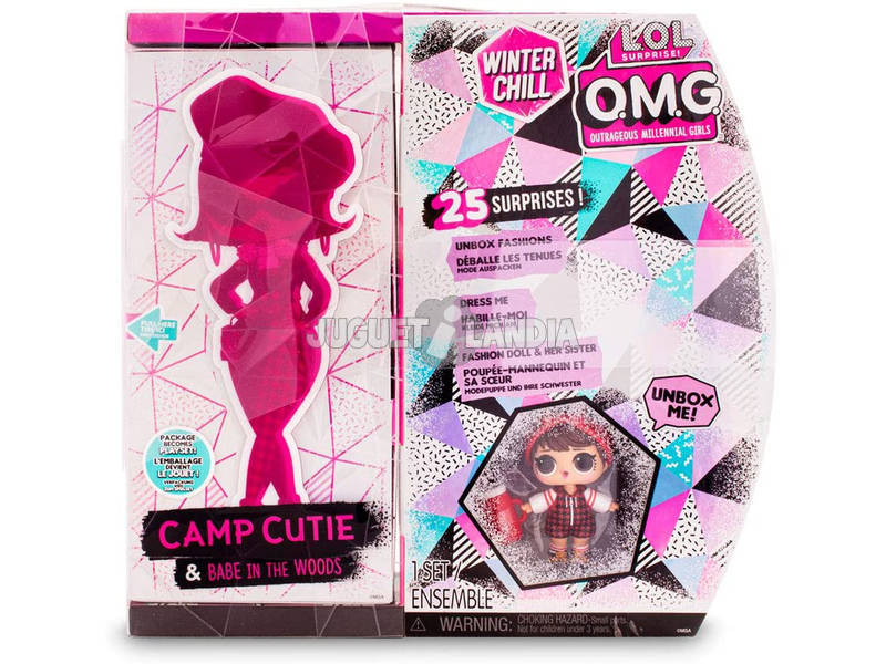 LOL Surprise OMG Serie Winter Chill Bambola Camp Cutie Giochi Preziosi LLUE3200