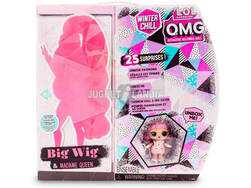LOL Surprise OMG Serie Winter Chill Bambola Big Wig Giochi Preziosi LLUE3300