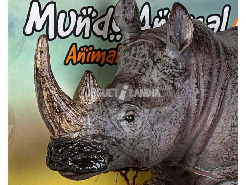 Mundo Animal Figura Rinoceronte 27 cm.
