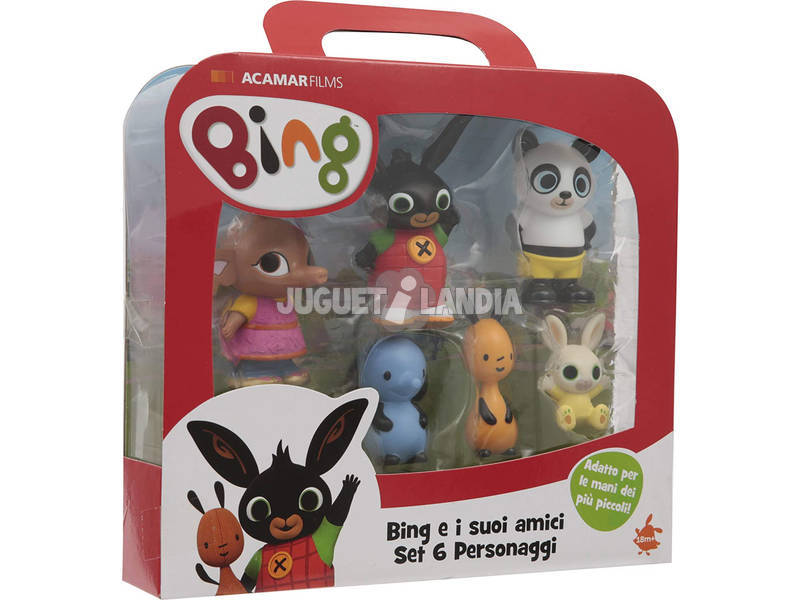Bing y Sus Amigos Set 6 Figuras Famosa BNG07001