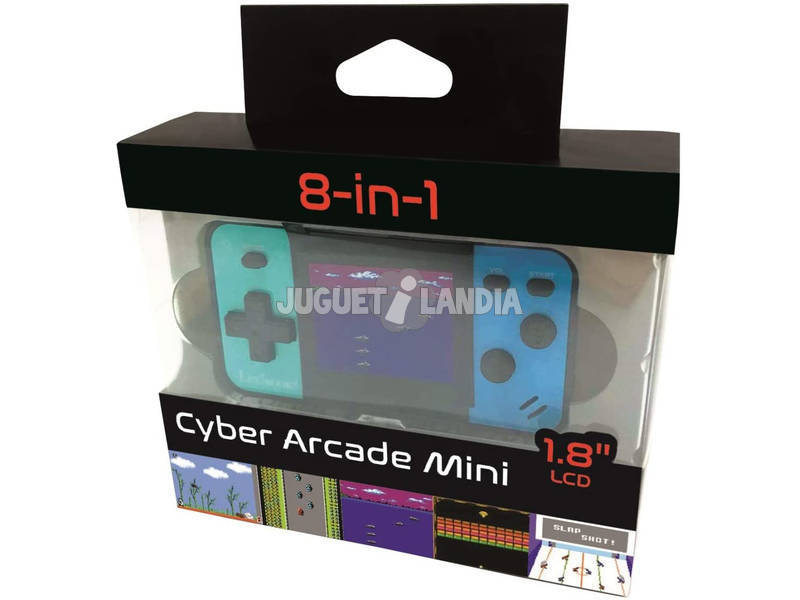 Tragbare Konsole Mini Cyber Arcade 8 Spiele Bildschirm 1.8