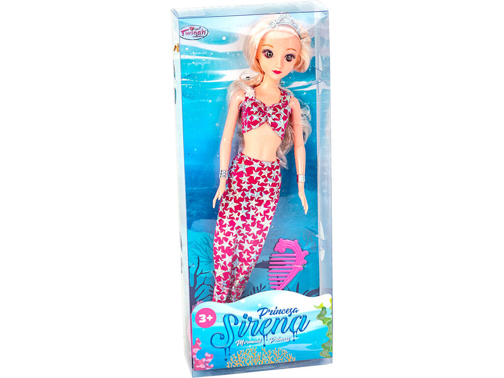 Bambola Sirena 30 cm. Stelle