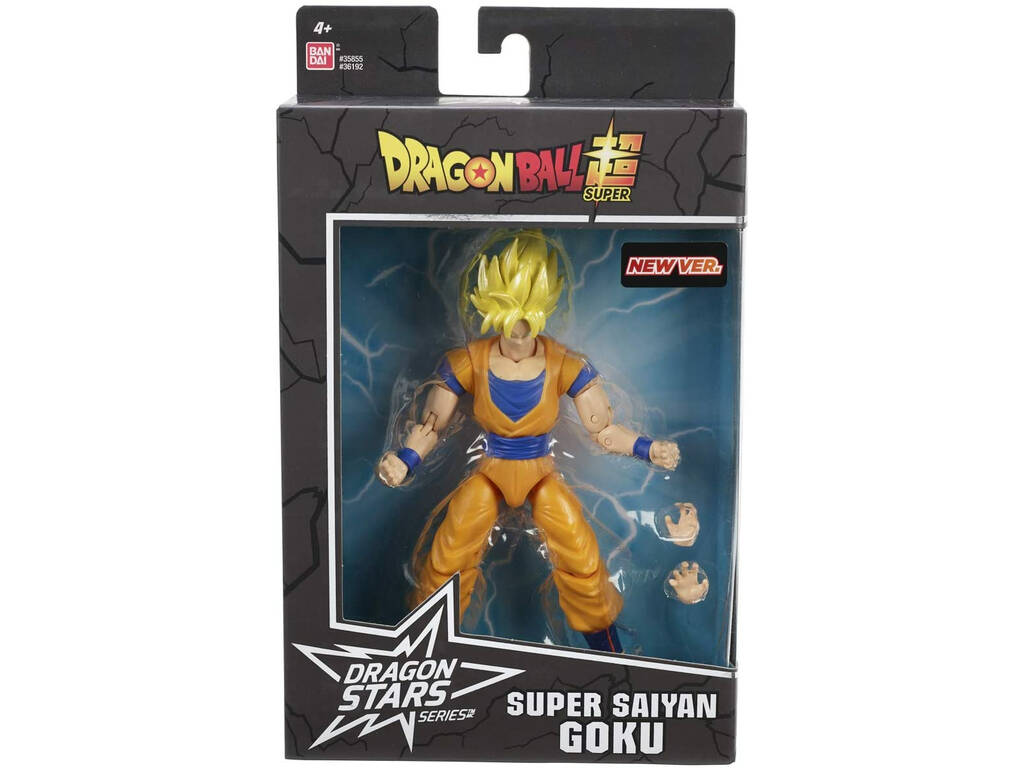 Dragon Ball Super Figura Deluxe Goku Super Saiyan Nova versão Bandai 36192