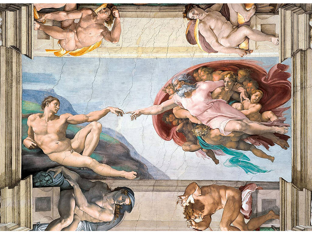 Puzzle 1000 Michelangelo: La Creazione di Adamo di Clementoni 39496