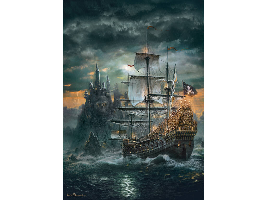 Puzzle 1500 nave pirata Clementoni 31682