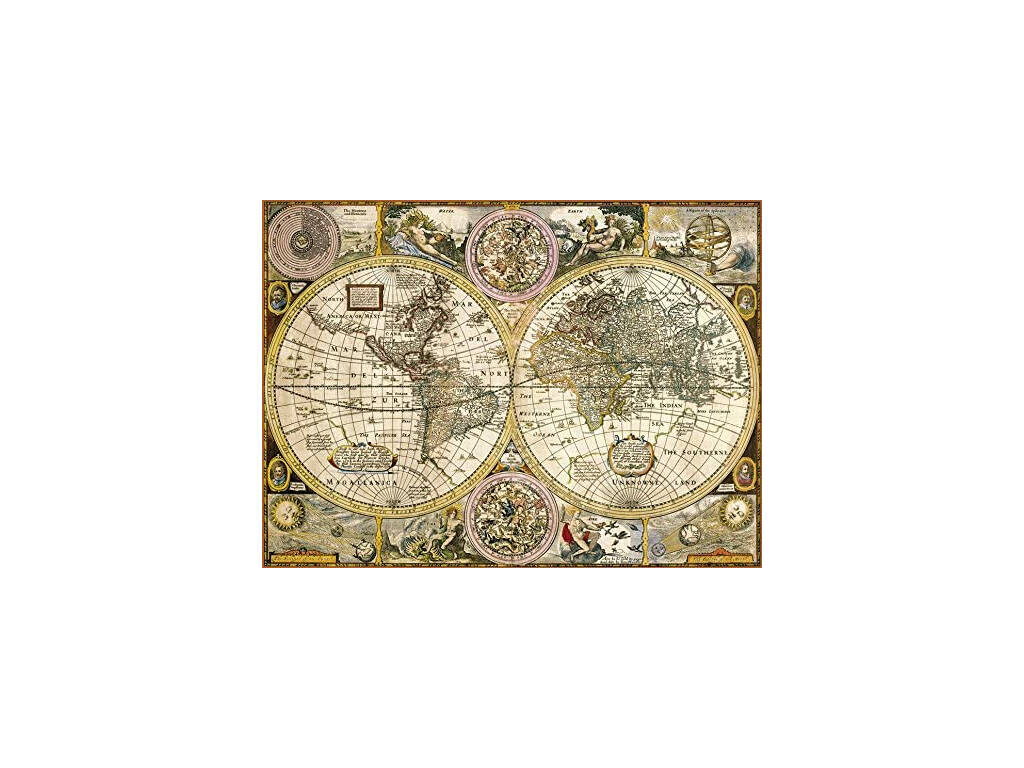Puzzle 3000 Carte Ancienne Clementoni 33531