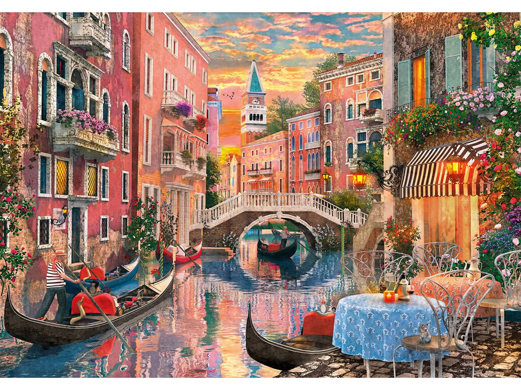Puzzle 6000 Tombée Du Jour à Venise Clementoni 36524