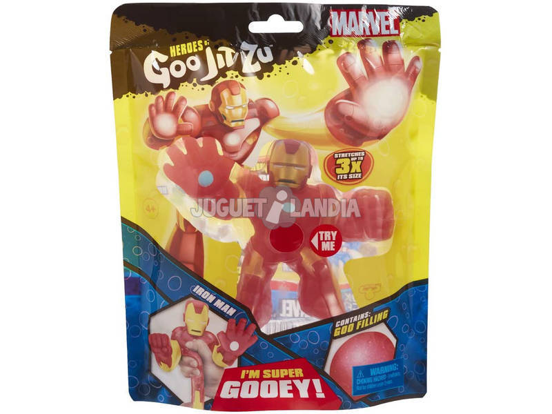 Goo Jit Zu Figurine Marvel Héros Iron Man Bandai 41056