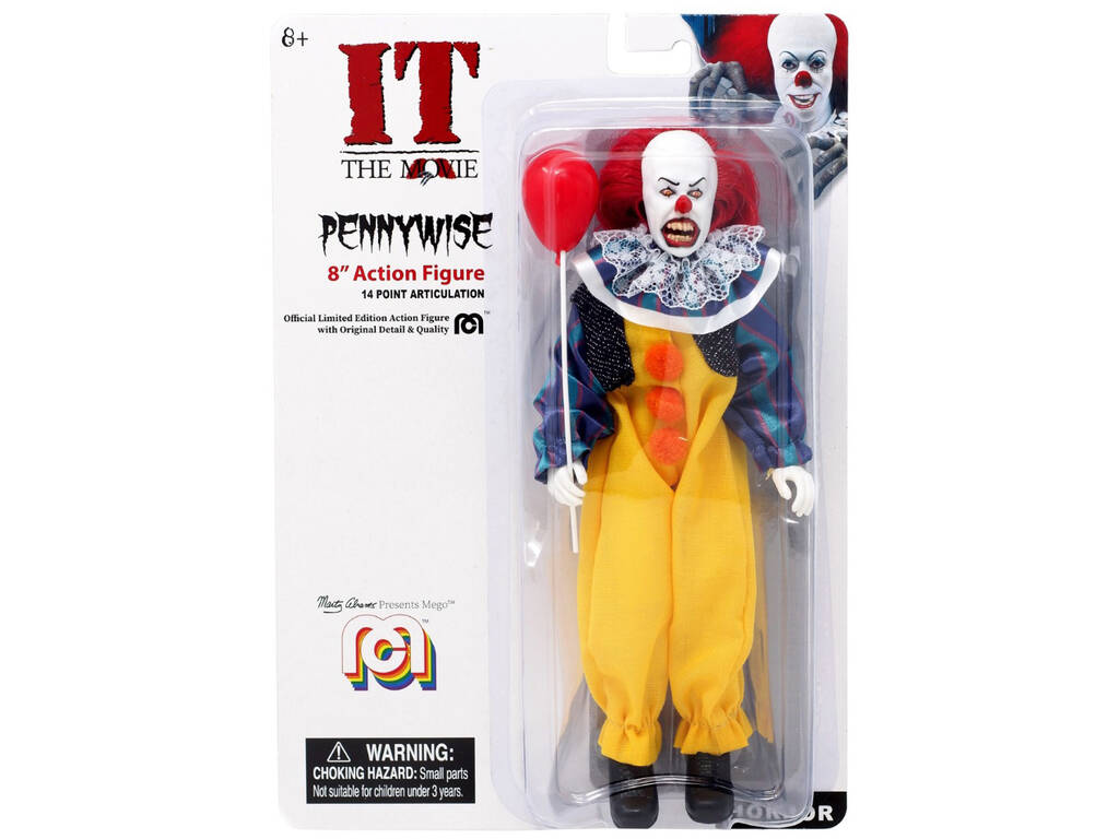 It Pennywise Figurine Articulée Collection Mego Toys 62848