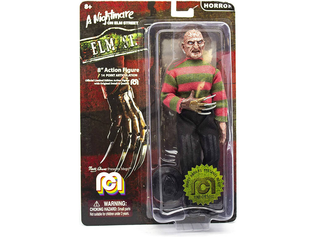Freddy Krueger Pesadilla en Elm Street Figura Colección Mego Toys 62825