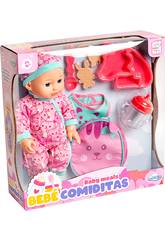Poup�e 30 cm. avec un Sac � Dos et des Accessoires De Couleur Rose