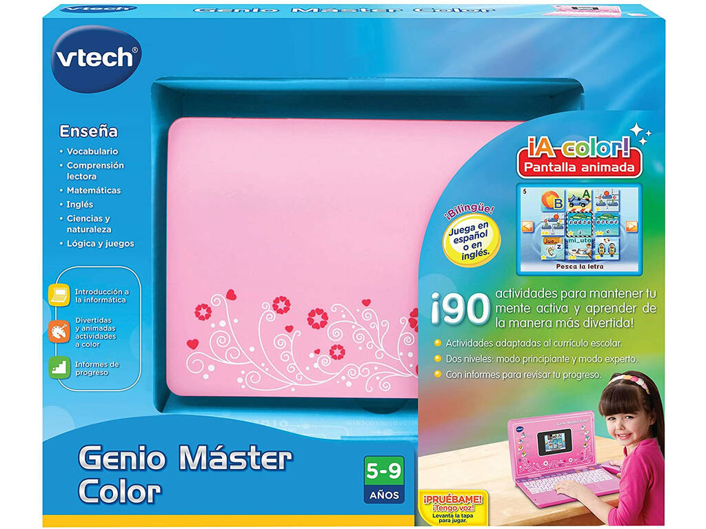 Acheter Genius Xl Color Pro Bilingue Rose Vtech 133867 - Juguetilandia