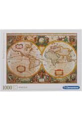 Puzzle 1000 Carte Antique Clementoni 31229