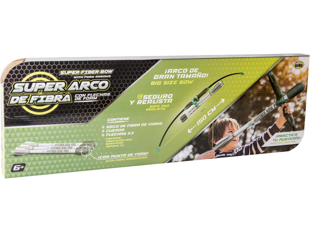 Set Arco Pro 3 Flechas con Foam Verde