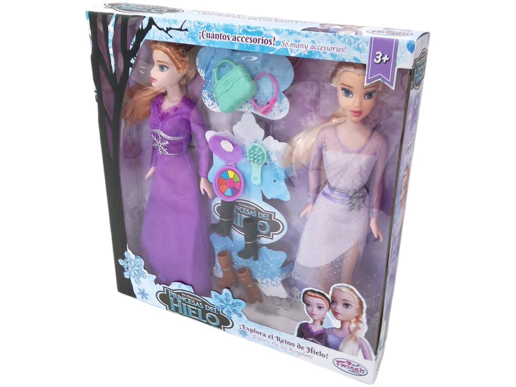 Princesas do Gelo Set Dois Bonecas e Acessórios