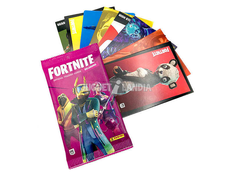 Fortnite Reloaded Official Tradings Cards Schedario con 3 bustine Panini 8018190008128