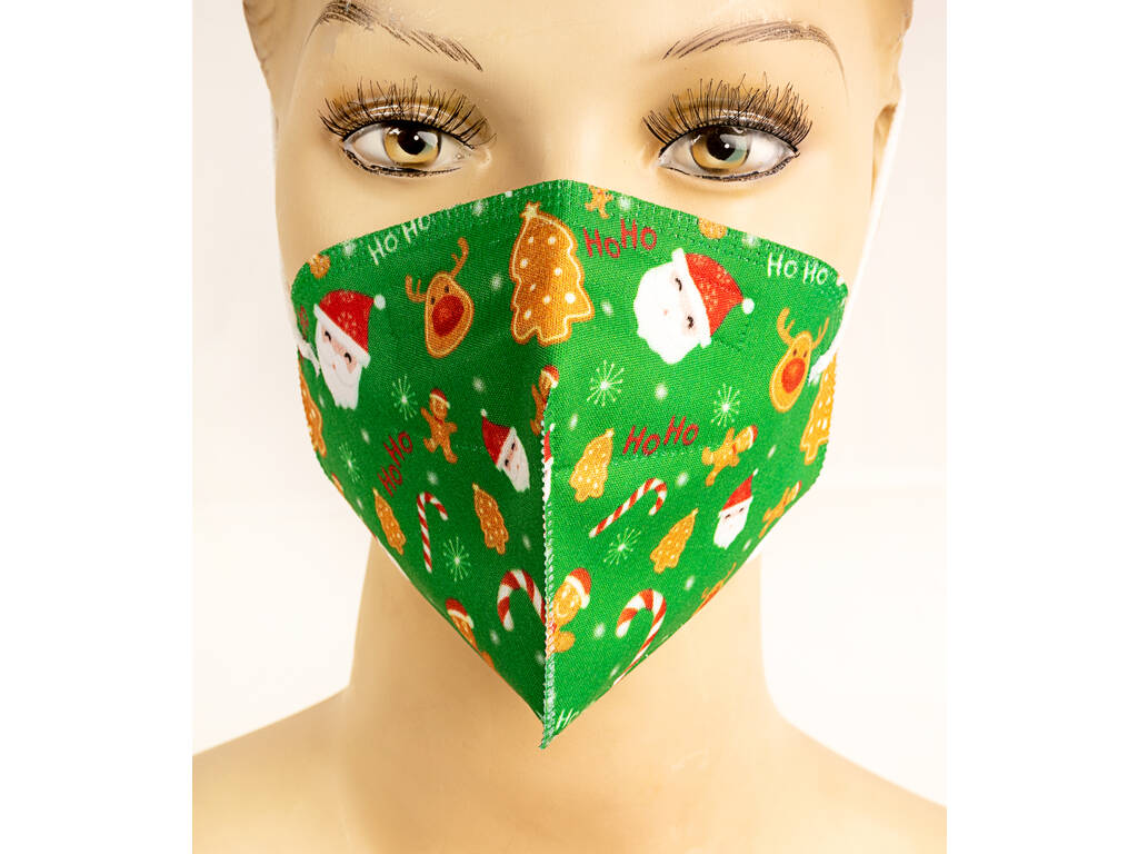 Masque Pour Adulte Noël Vert Kamabu 32