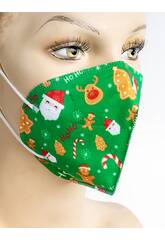 Grnes Weihnachten Hygienische Maske fr Erwachsene Kamabu 32