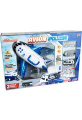 Avion de Police Mallette Porte-voitures avec 3 V�hicules et Accessoires