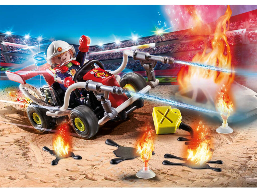 Playmobil Stuntshow Fireman Kart Kart 70554