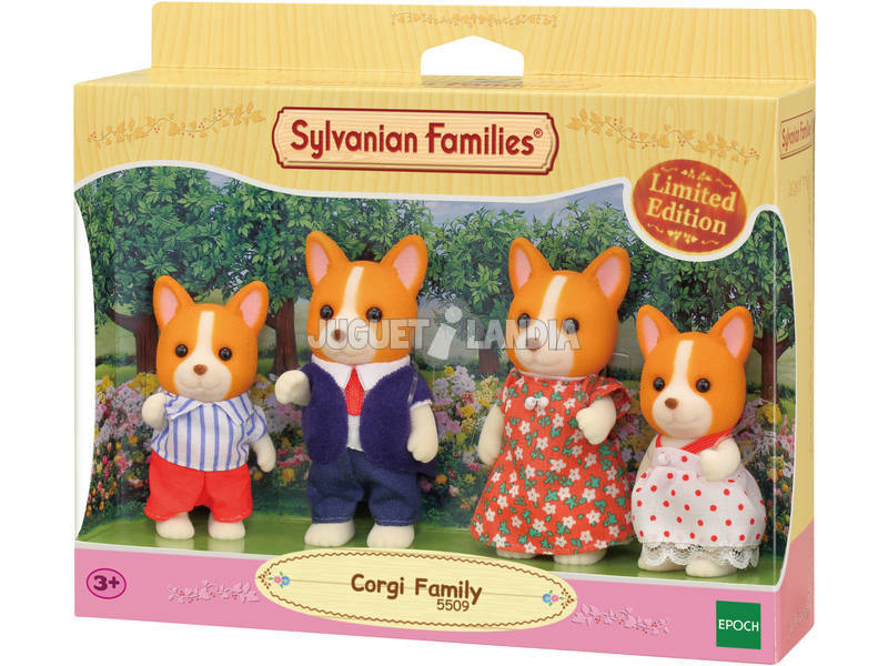 Sylvanian Families Limited Edition Corgi Epoch Family Para Imaginar 5509