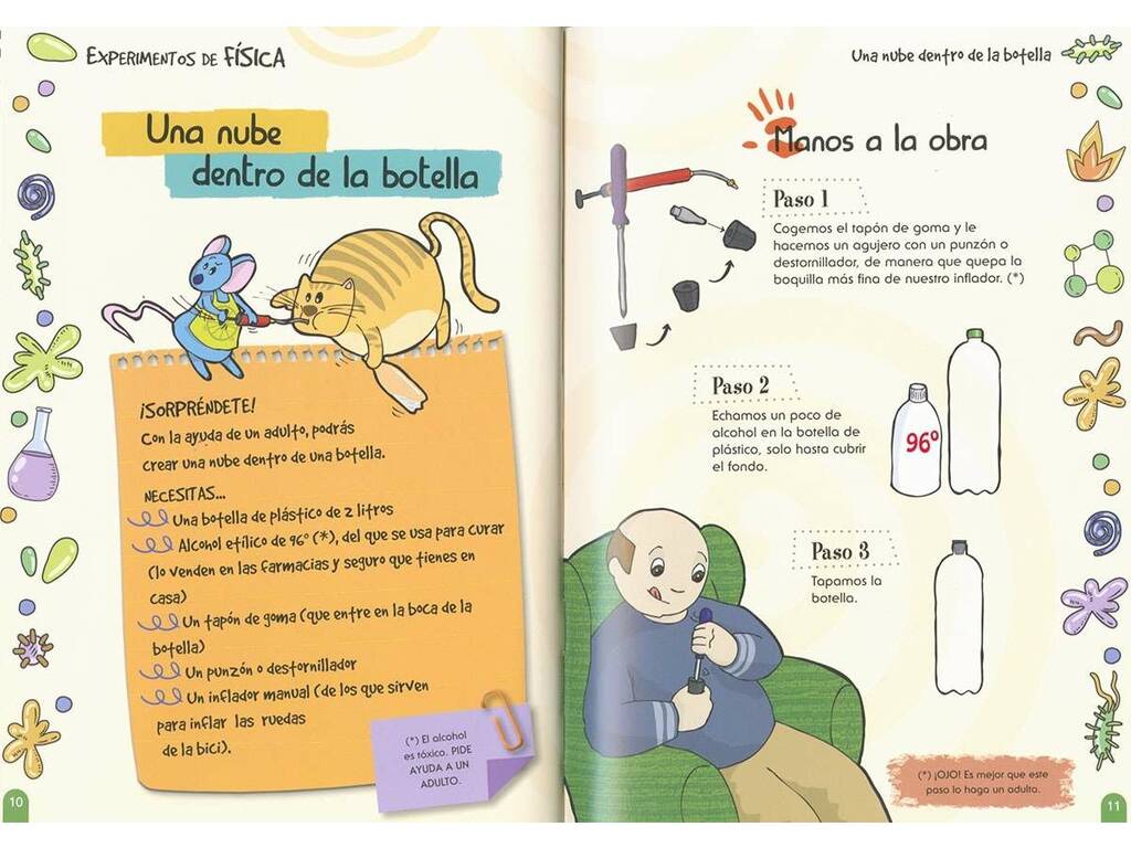 Livre d'expériences faciles en physique et en chimie