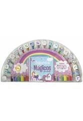 Crayons et gommes Licornes magiques Susaeta S3289003