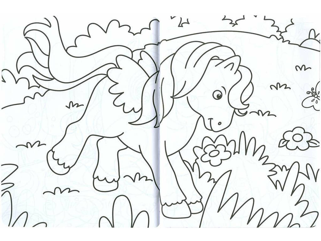 Livre à colorier Licornes Susaeta S3439002