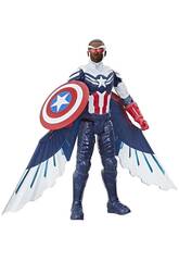 Avengers Figura Titan Hero Falcon Capitán América Hasbro F2075