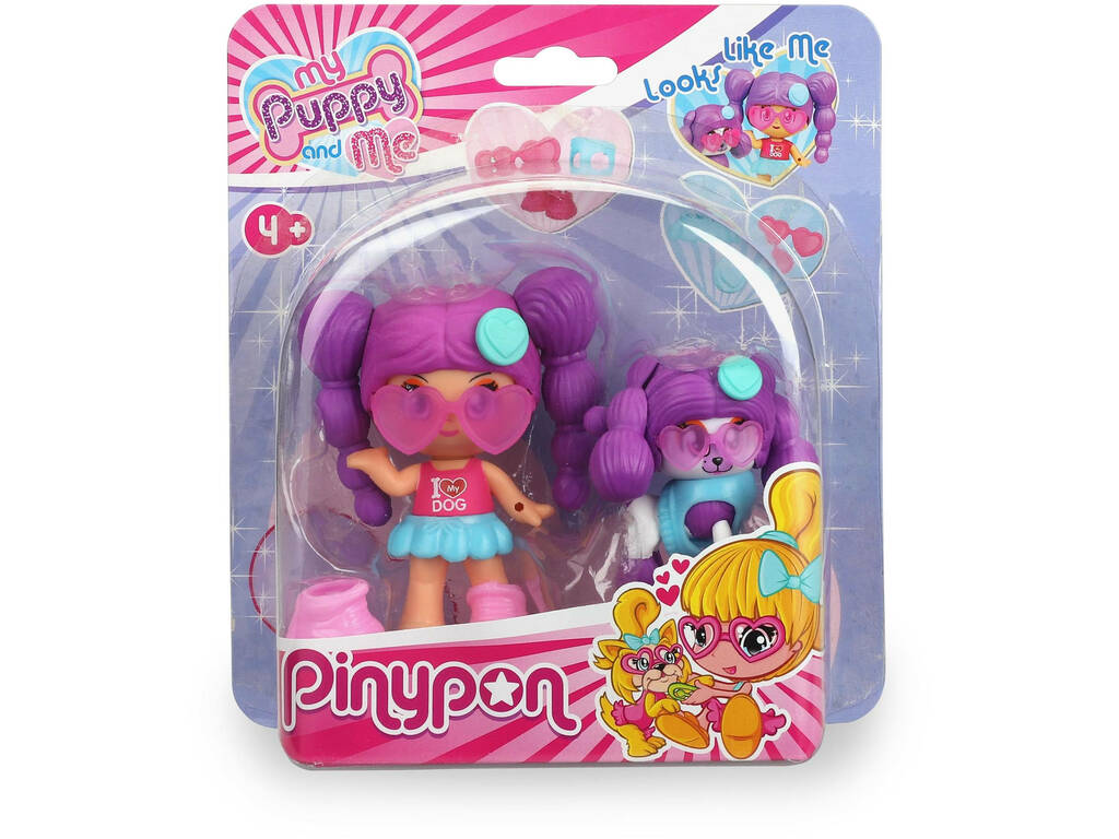 Pinypon My Puppy and Me Pelo Púrpura Famosa 700016243