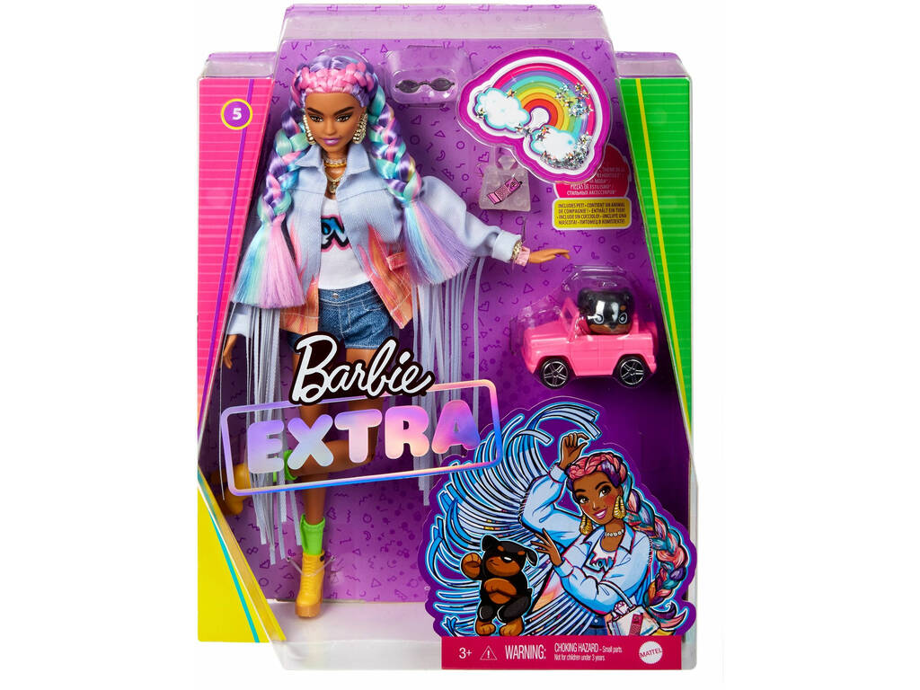 Barbie Extra Colorful Braids Mattel GRN29