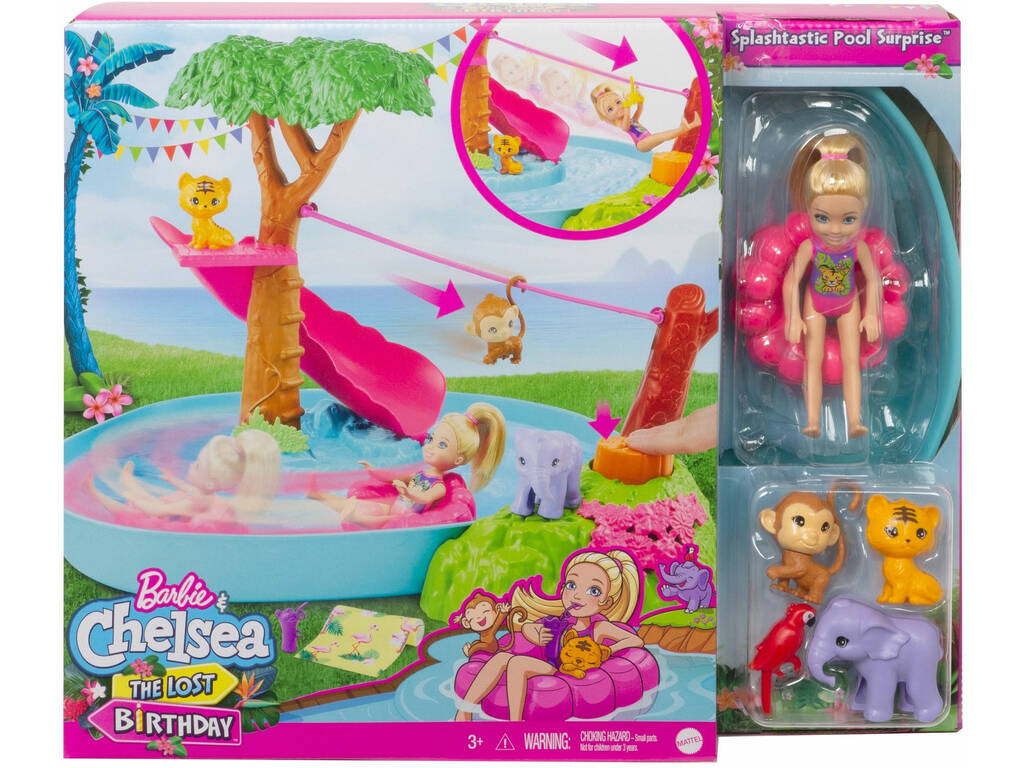 Barbie Chelsea Juego en la Jungla Mattel GTM85