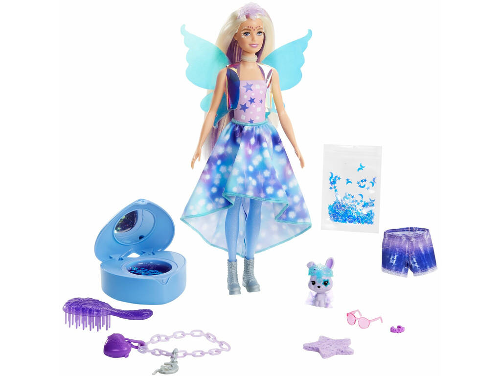 Poupée Barbie Coffret Color Reveal Fée Fantastique Mattel GXV94