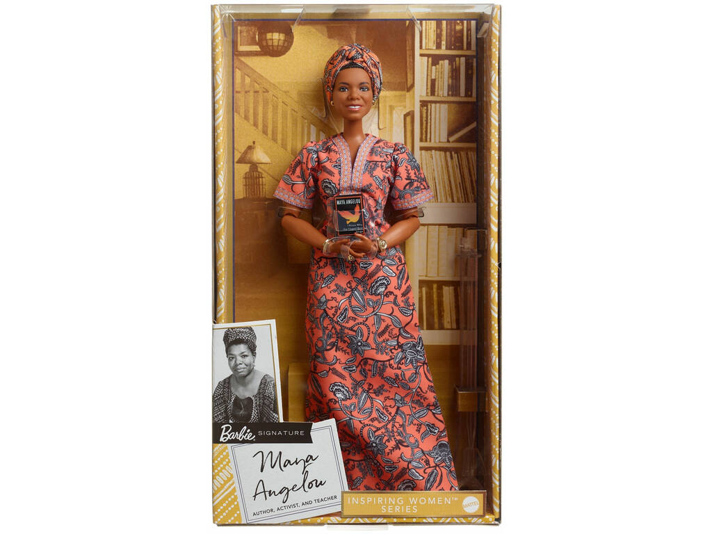 Barbie Colección Mujeres Que Inspiran Maya Angelou Mattel GXF46