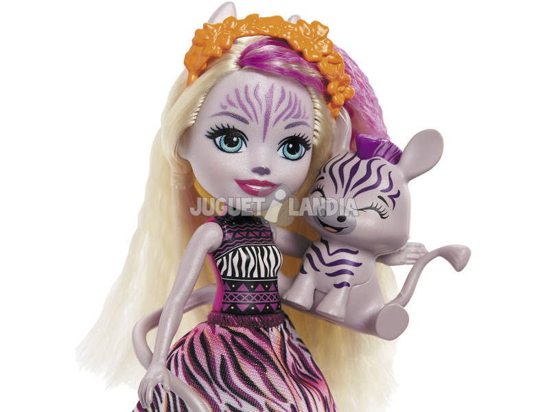 Bambola Enchantimals Zadie Zebra e Rif Mattel GTM27