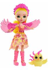 Enchantimals Muñeca Falon Phoenix y Sinrise de Mattel GYJ04