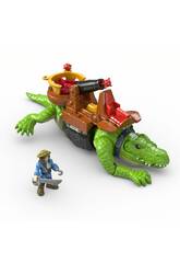 Imaginext Crocodile et Capitaine Crochet Mattel DHH63