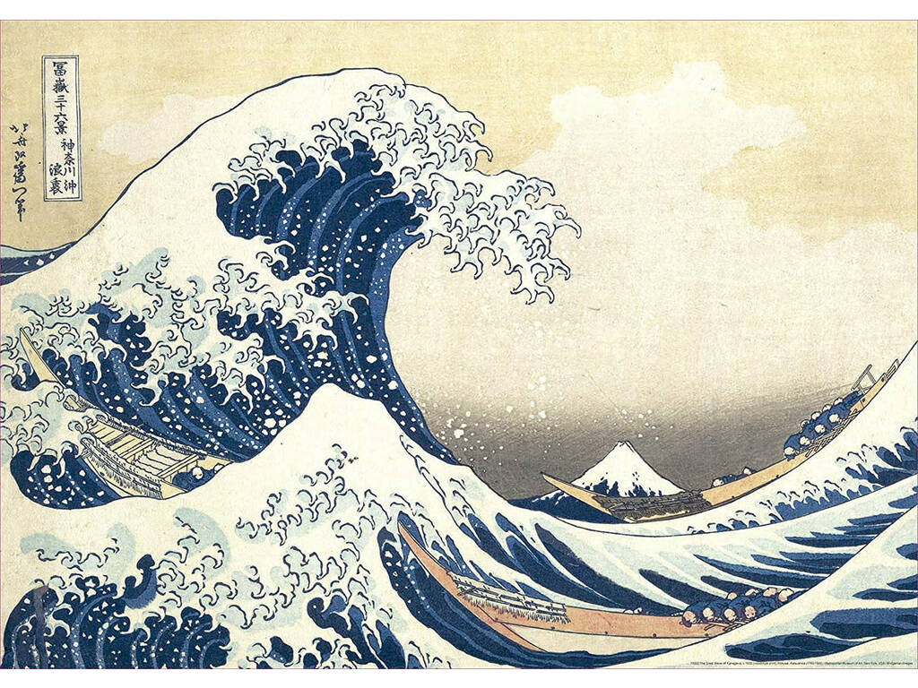 Puzzle 500 Die grosse Welle von Kanagawa von Educa 19002