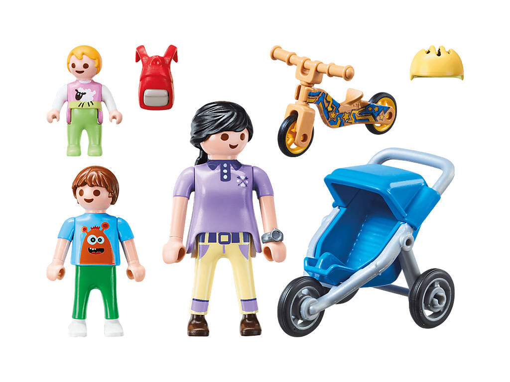 Mamma Playmobil con bambini 70284