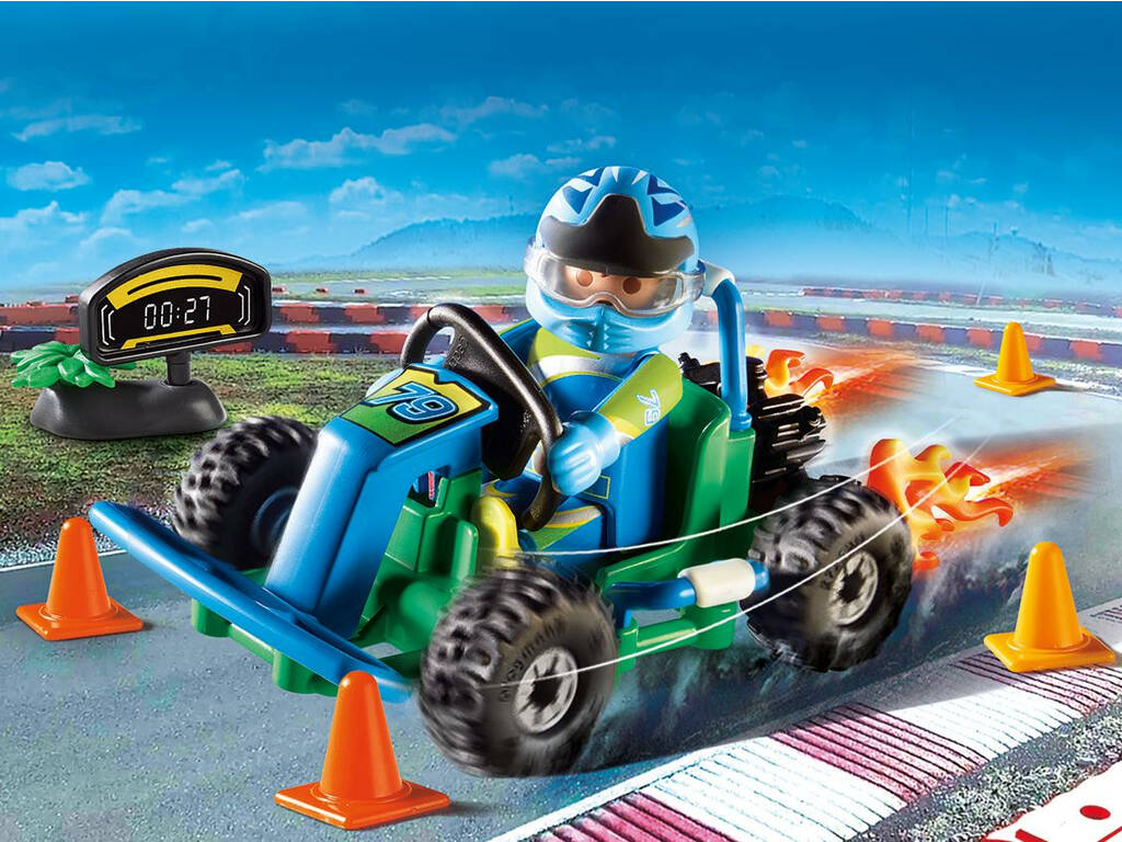 Playmobil Set Cadeau Pilote de Kart 70292