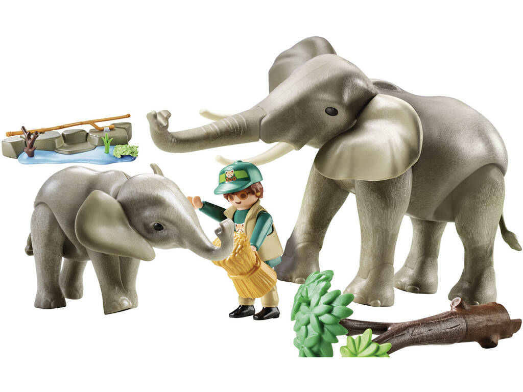 Playmobil Recinto Exterior de Elefantes 70324