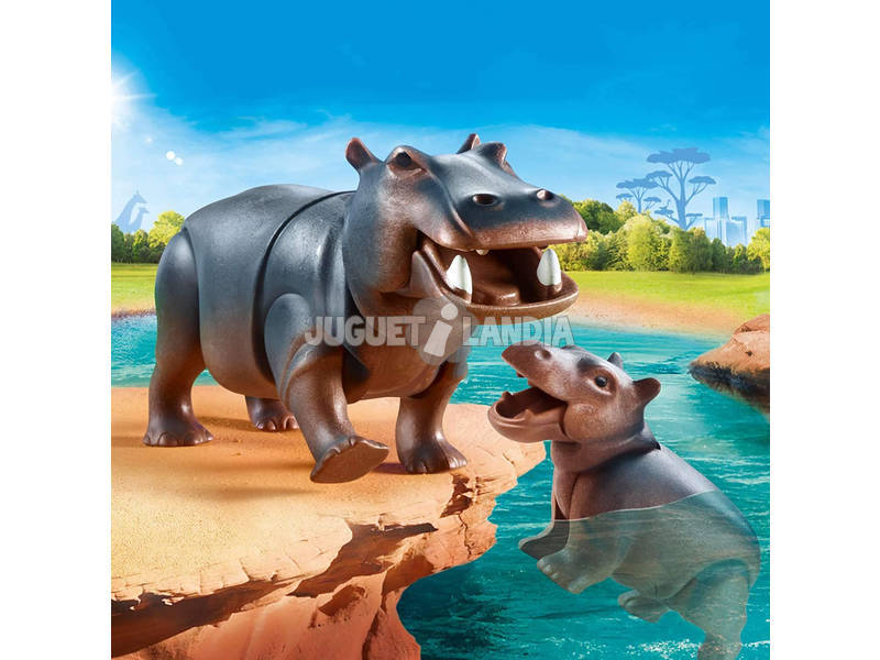 Playmobil Hippopotame avec Bébé 70354