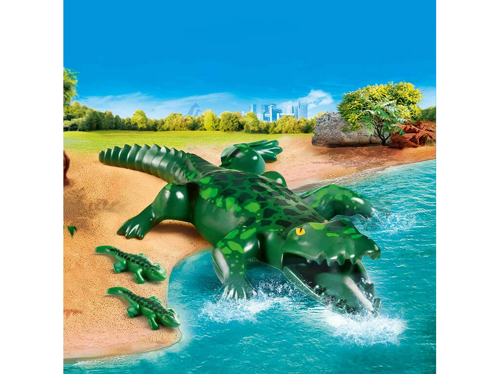 Playmobil Krokodil mit Babys 70358