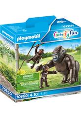 Playmobil Gorila con Bebé 70360